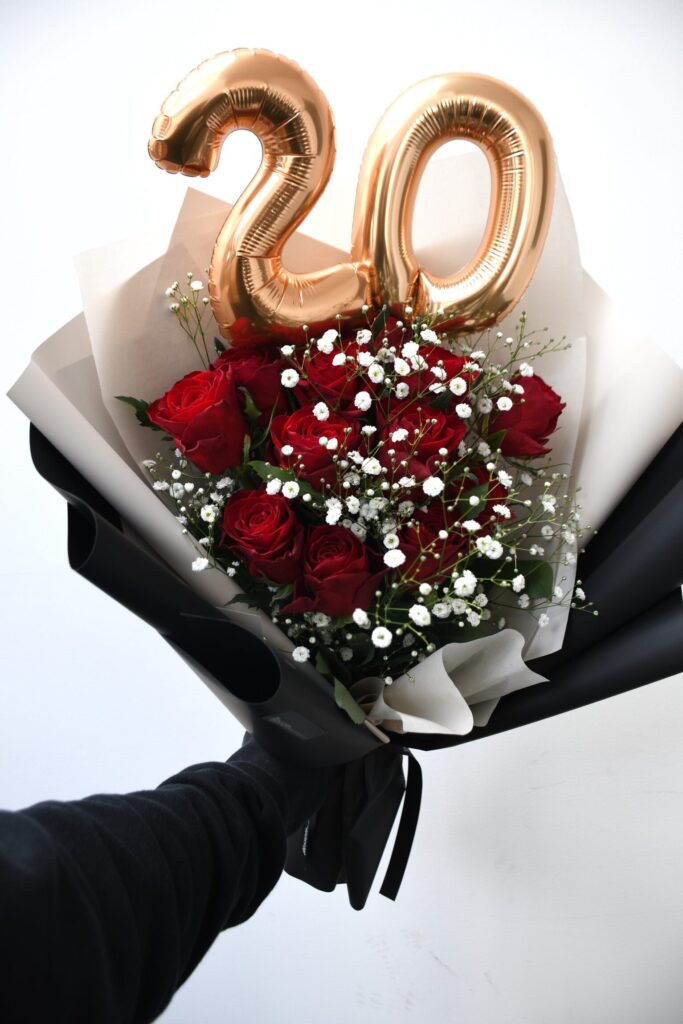 成人式用　20本の薔薇の花束