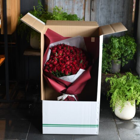 薔薇の花束の配送について|ホテル・ご自宅へ安心してお届けします